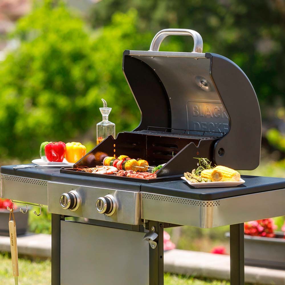 Barbacoa de gas bxog7200e con 2 quemadores - 116 x 58 x 118,5 cm