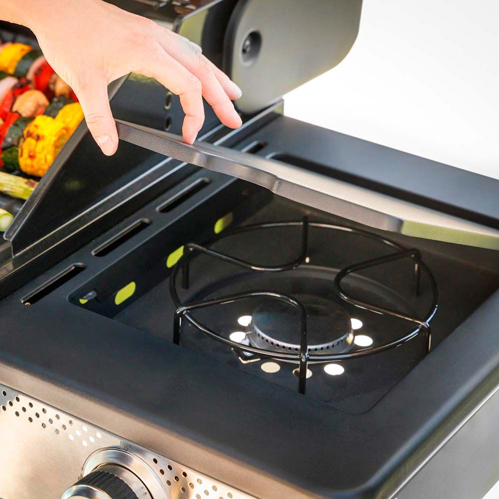 Barbacoa de gas bxog12950e con 4 quemadores - 126 x 58 x 118,5 cm