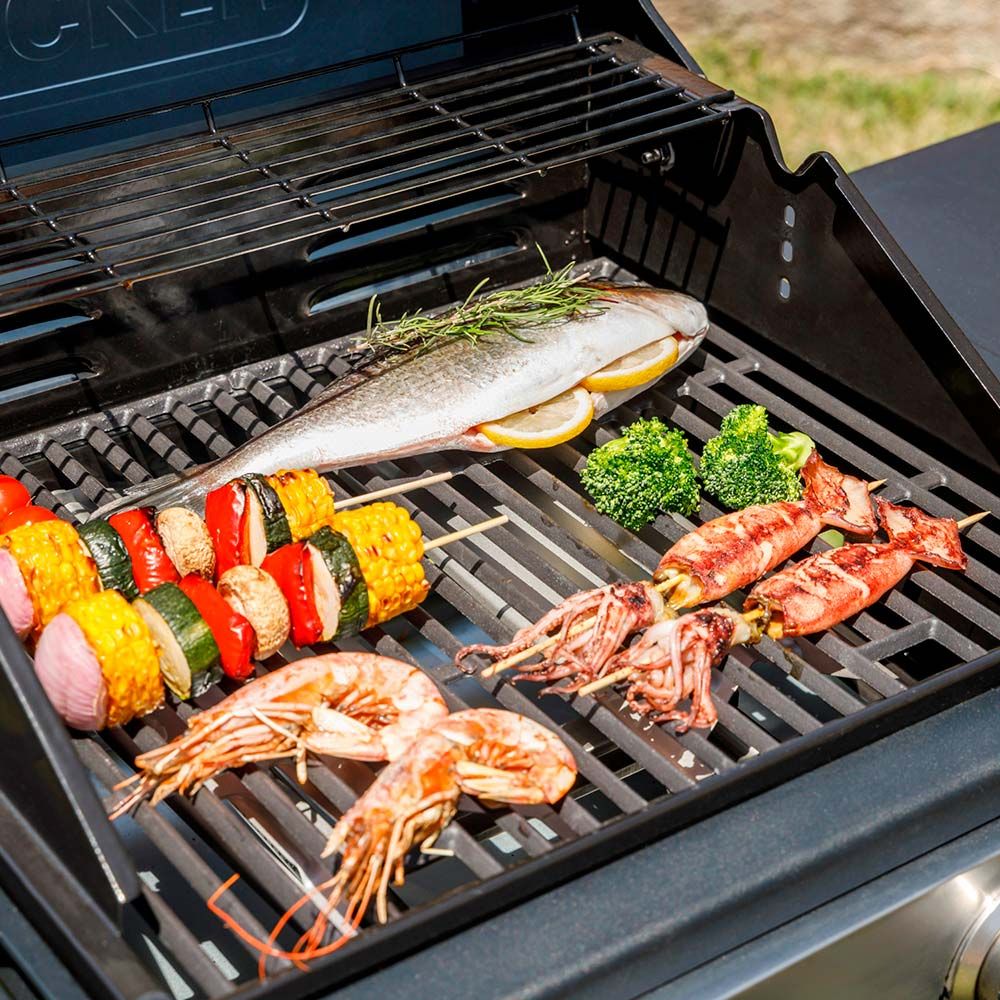 Barbacoa de gas bxog12950e con 4 quemadores - 126 x 58 x 118,5 cm