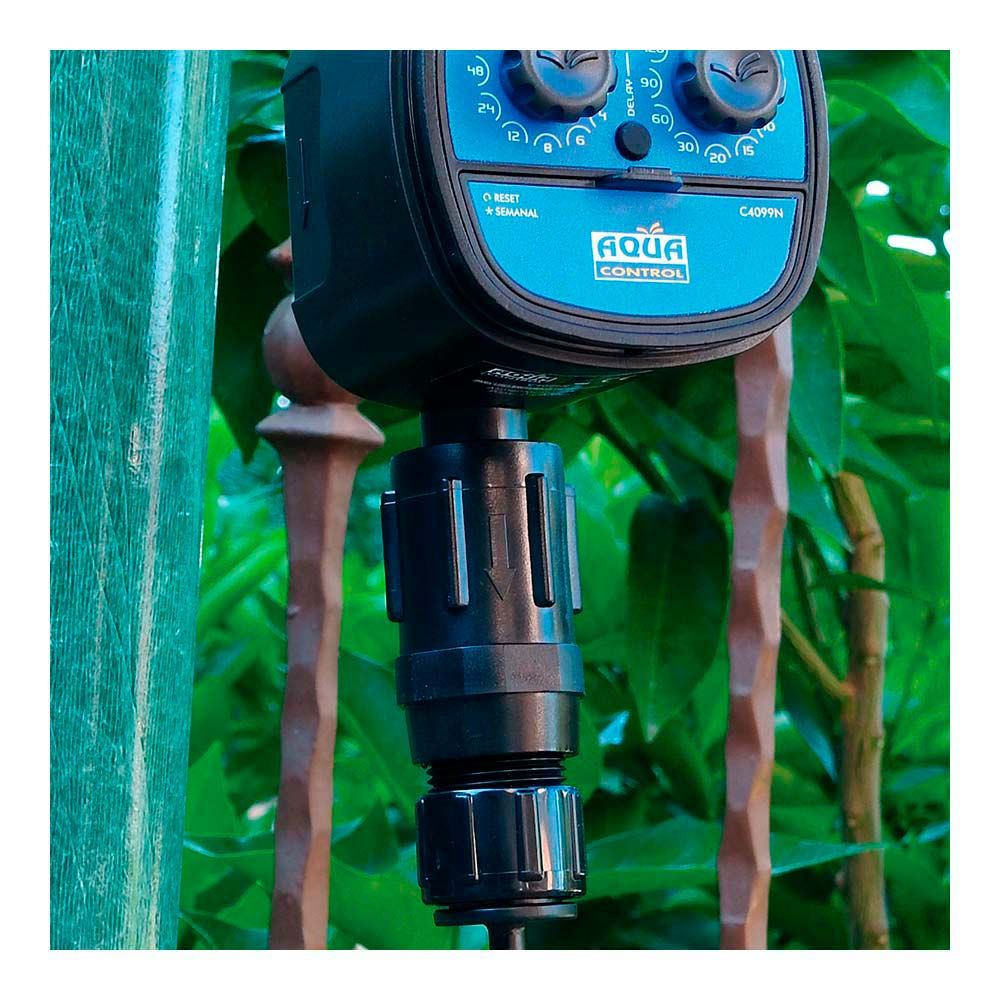 Reductor de presión para tubo ø16 mm, rosca hembra ¾ pulg a rosca macho ¾ pulg