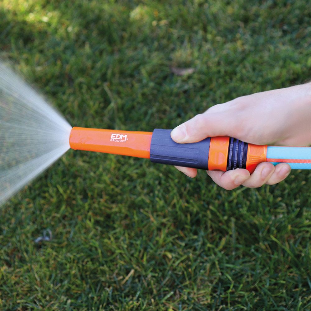 Lanza de riego regulable con abrazadera 5/8 pulg - ¾ pulg