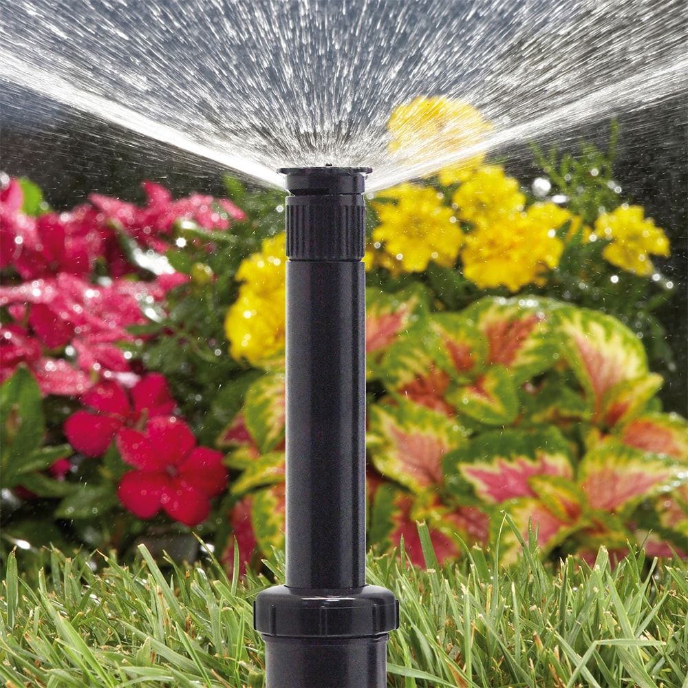 Difusor con tobera, emerge 6 cm, alcance 360° de 4 a 4,5 m