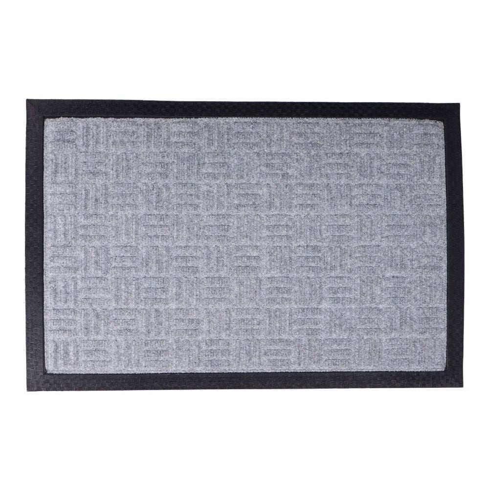 Felpudo de polipropileno gris, 60 x 40 x 0,5 cm