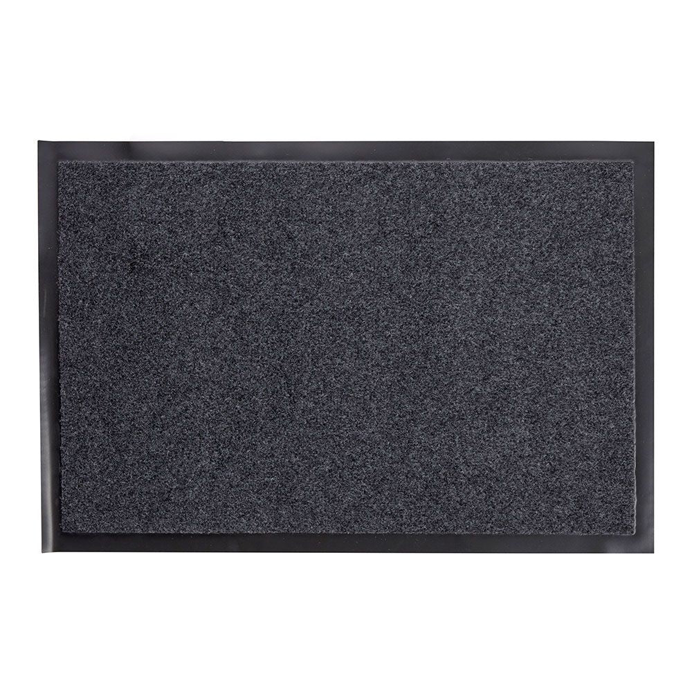 Felpudo negro, antideslizante, 60 x 40 cm