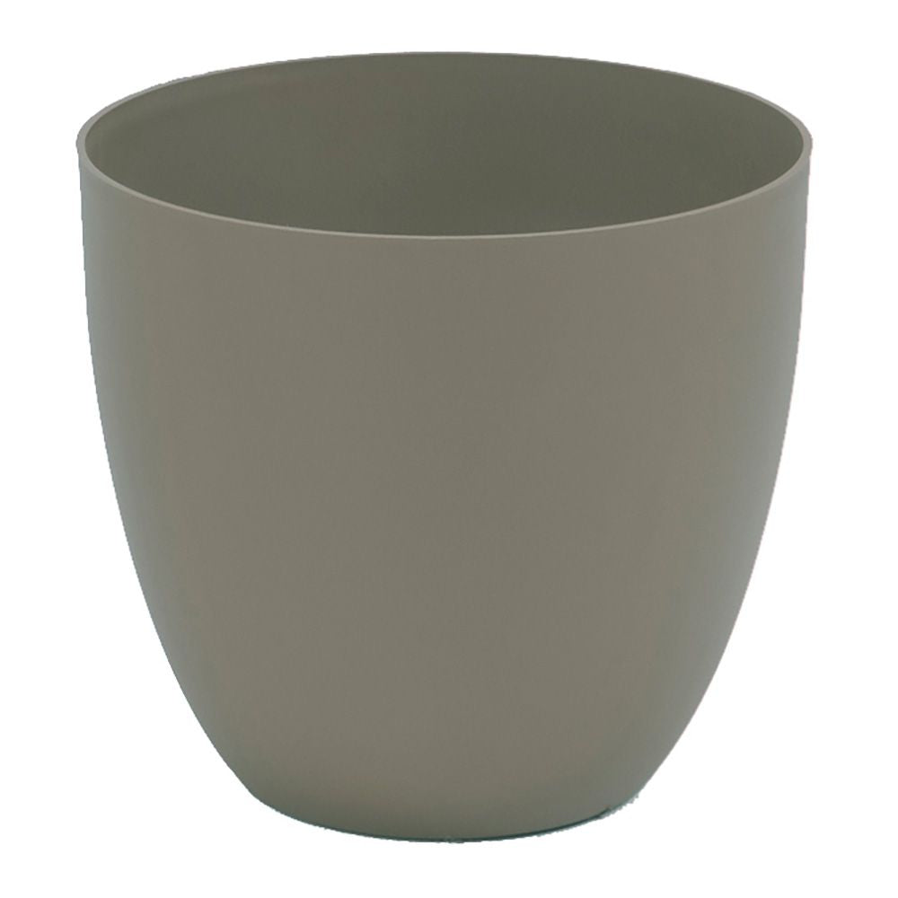 Maceta de inyección modelo cuenco color taupe ø32 cm