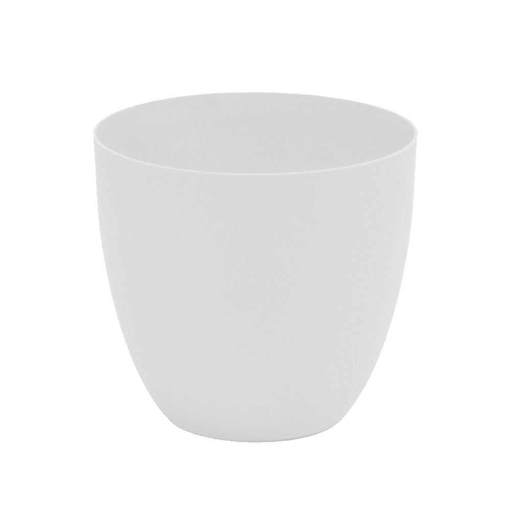 Maceta de inyección modelo cuenco color blanco ø26 cm