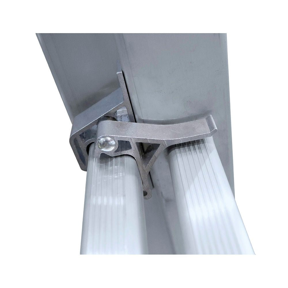 Escalera transformable de aluminio 2 x 9 peldaños