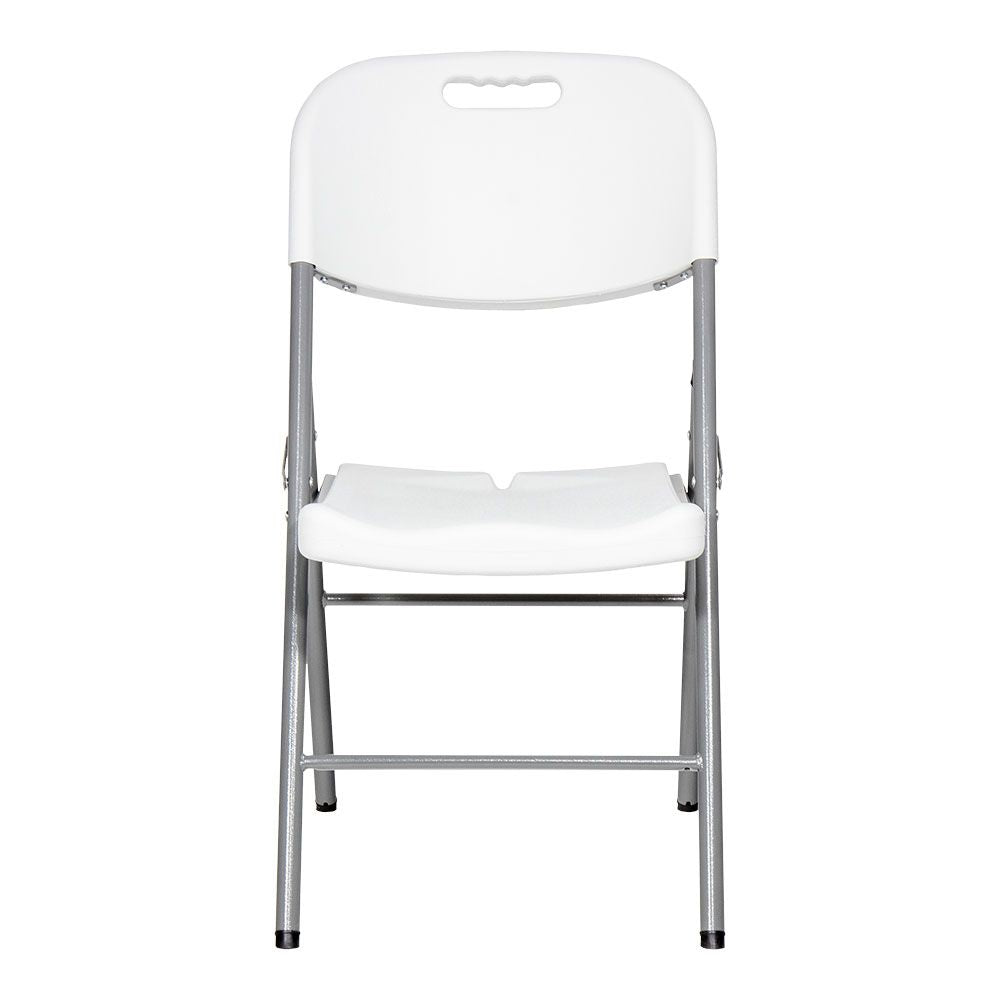 Silla plegable blanca 86,5 x 47 x 54 cm