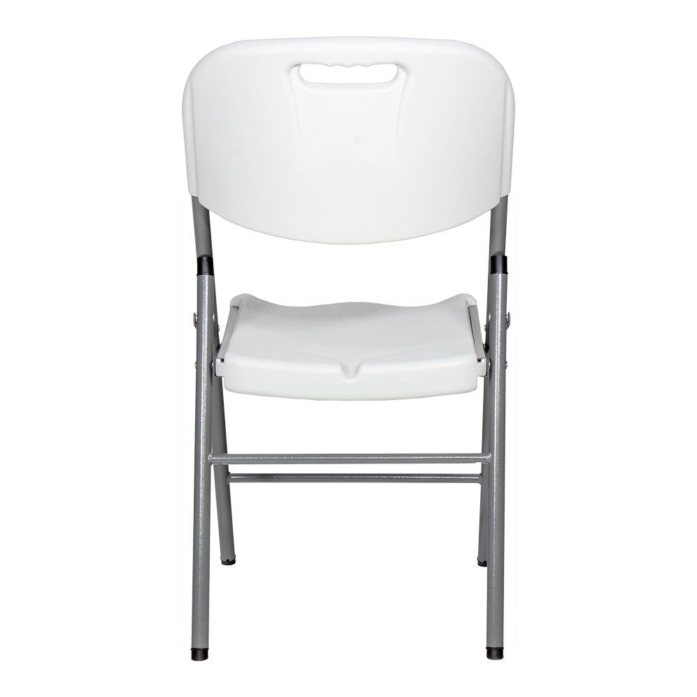 Silla plegable blanca 86,5 x 47 x 54 cm