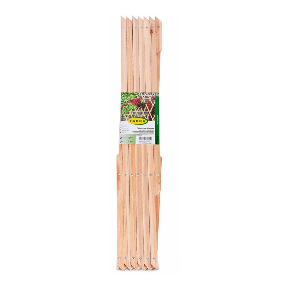 Celosía de madera extensible, 90 x 180 cm