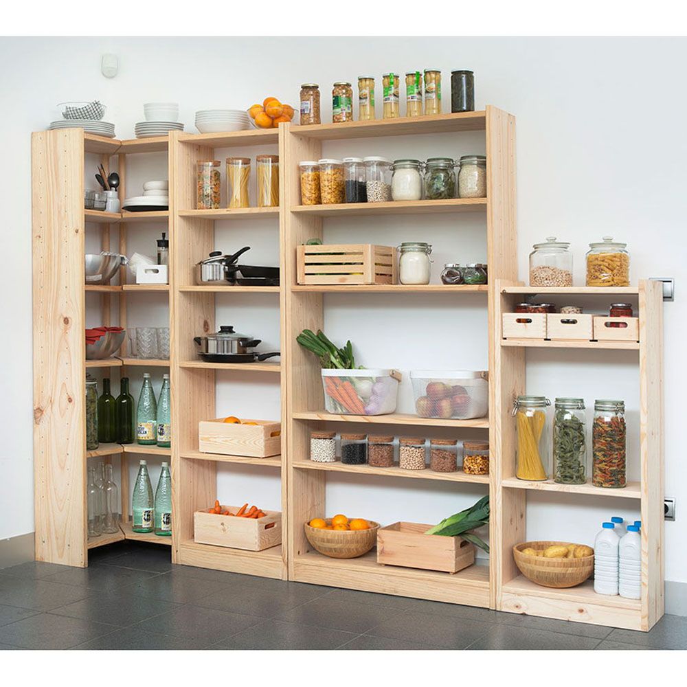 Estanteria gala 4 baldas madera de 49,6 x 25 x 120,7 cm