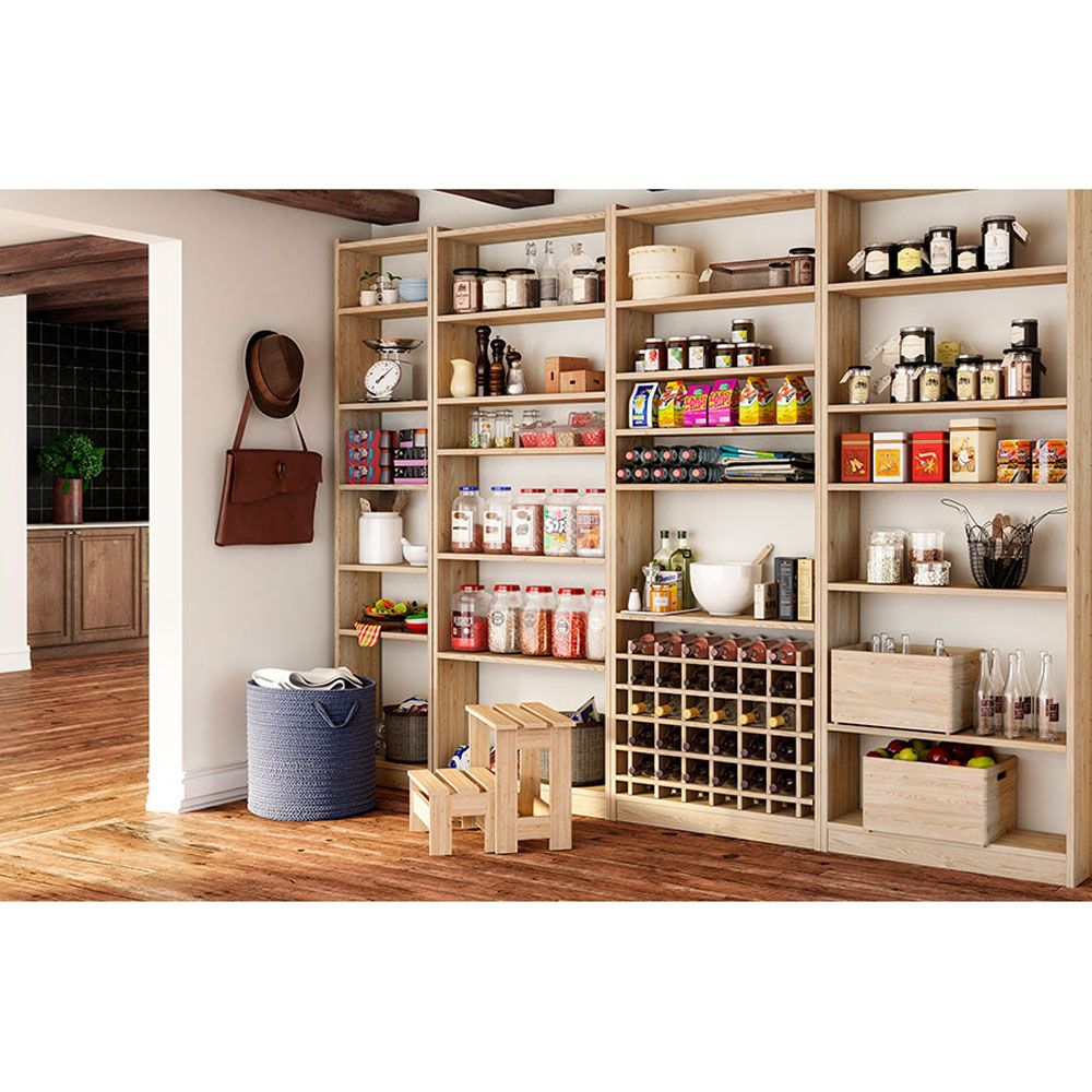 Estanteria gala 4 baldas madera de 49,6 x 25 x 120,7 cm