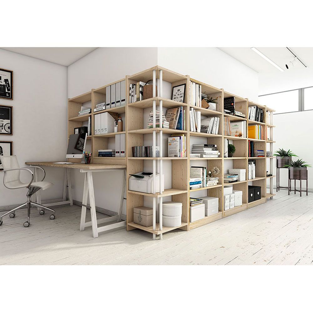 Estanteria gala 4 baldas madera de 79,6 x 25 x 120,7 cm