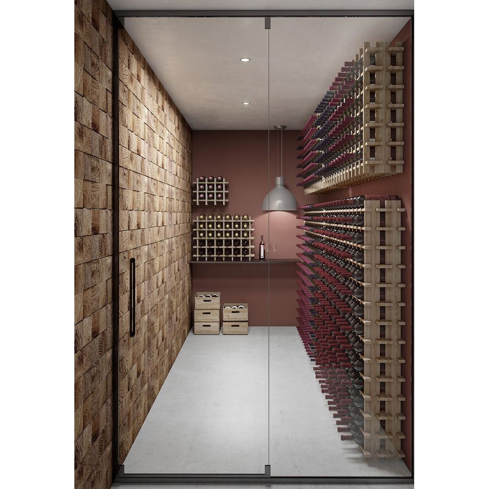 Botellero de pino macizo evolutivo rioja para 36 botellas 75 x 22 x 75 cm