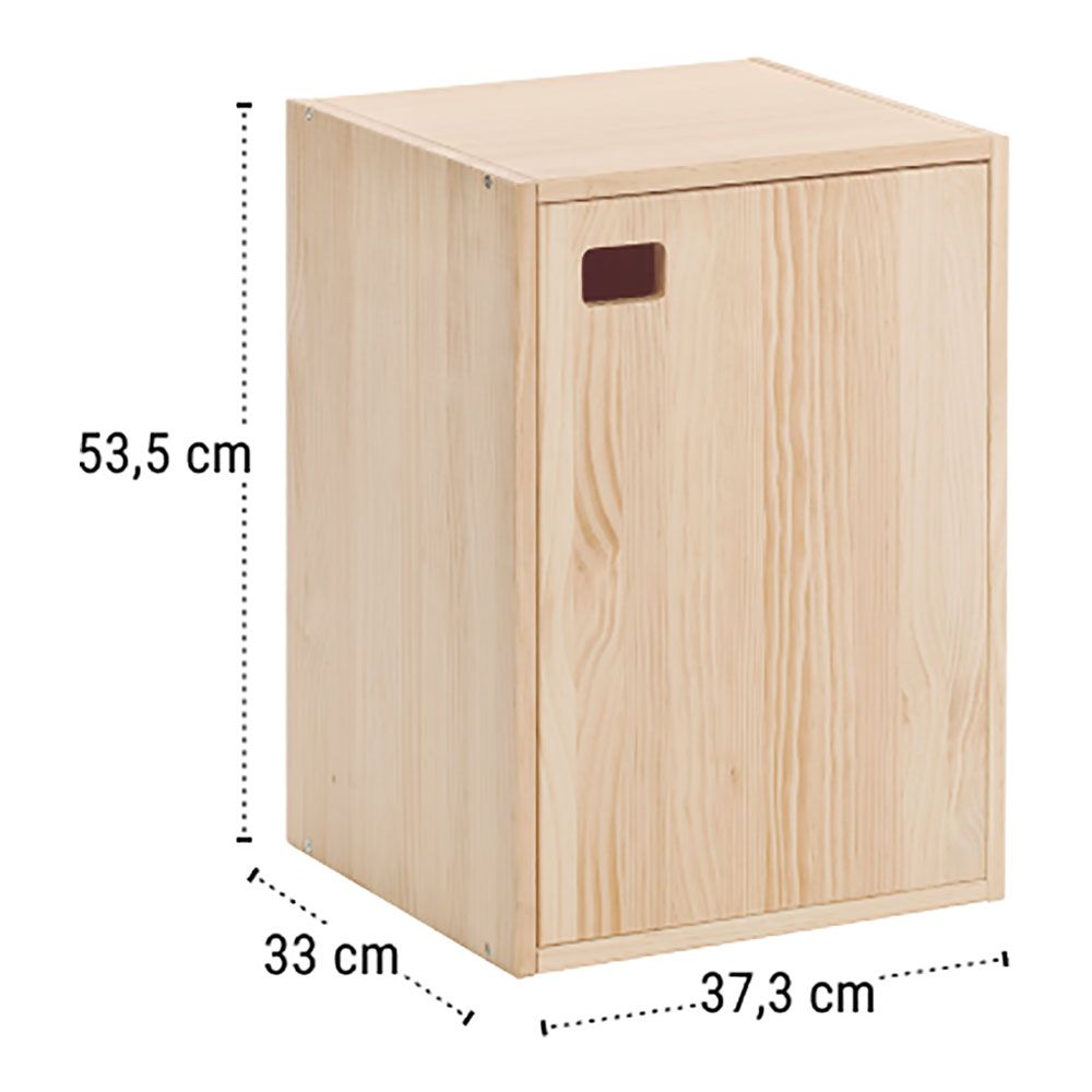 Mueble dinamic 1 puerta pino macizo 37,3 x 33 x 53,5 cm