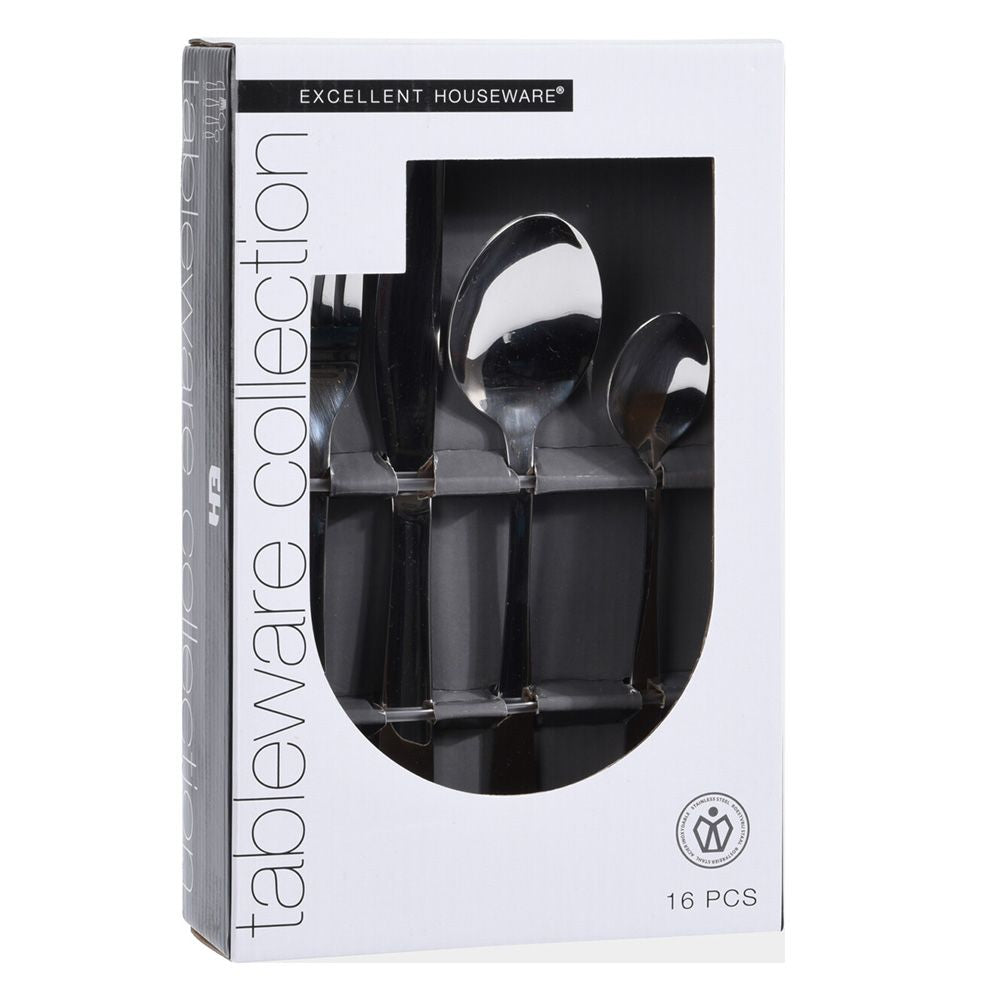 Cubertería 16 piezas inox