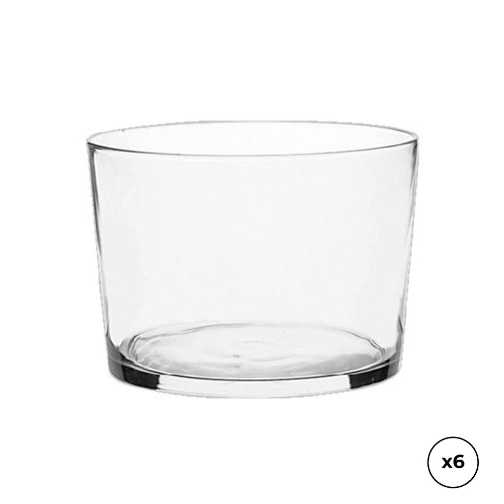 Vasos agua bodega 240 ml, 6 uds