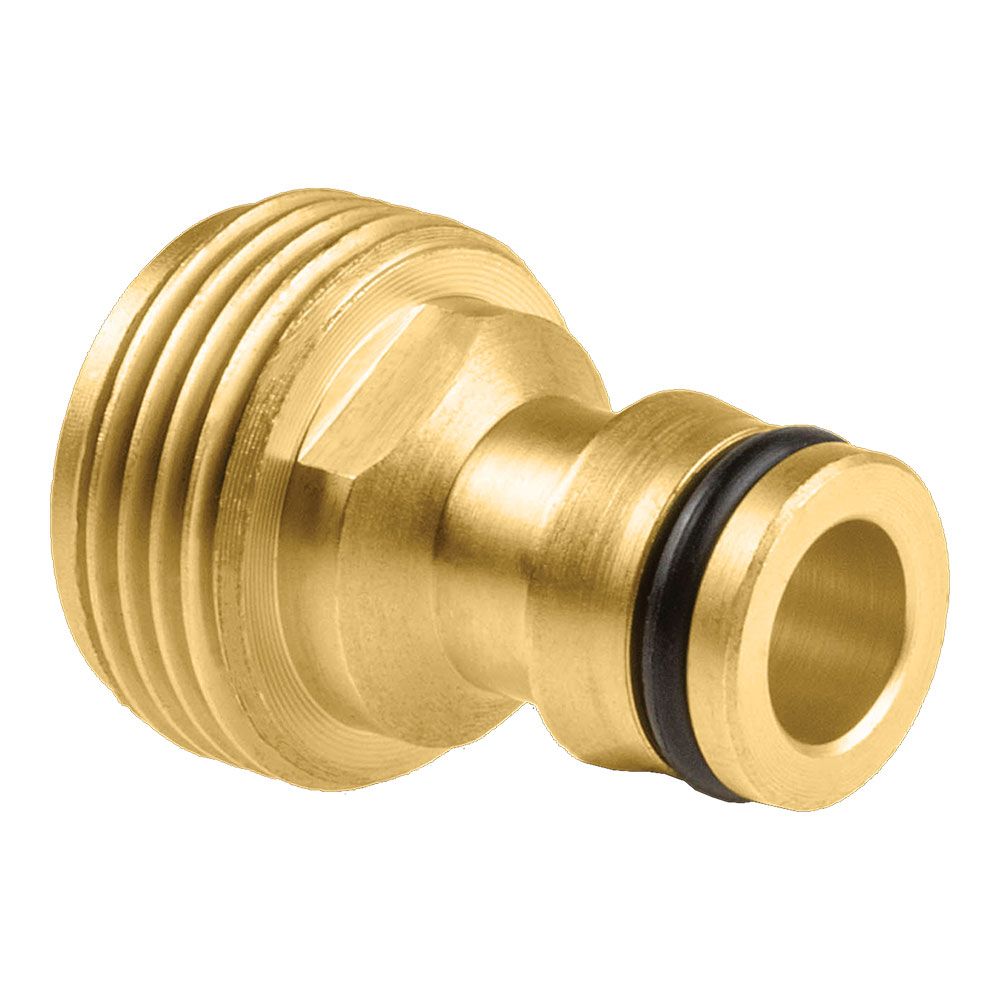 Conector roscado macho de latón brass ¾ pulg, blister