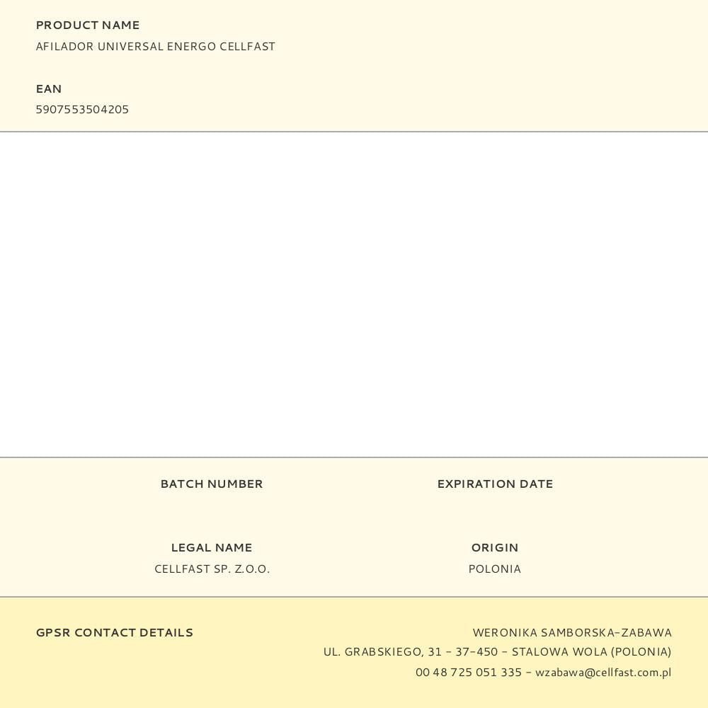 Afilador universal energo cellfast