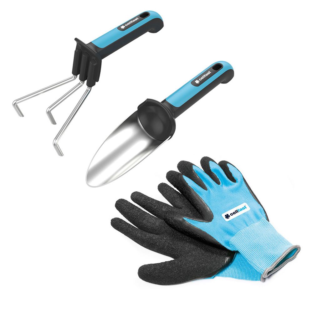 Herramientas y guantes de jardín energo