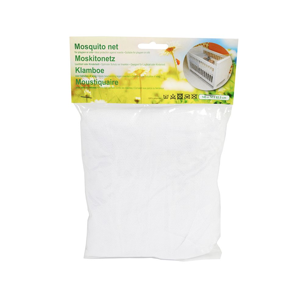 Mosquitera para cunas de bebé, blanca, 145 x 74 x 82,5 cm