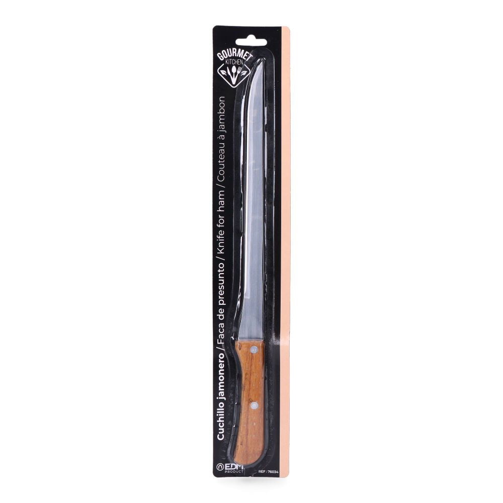 Cuchillo jamonero con mango de madera 36,5 cm
