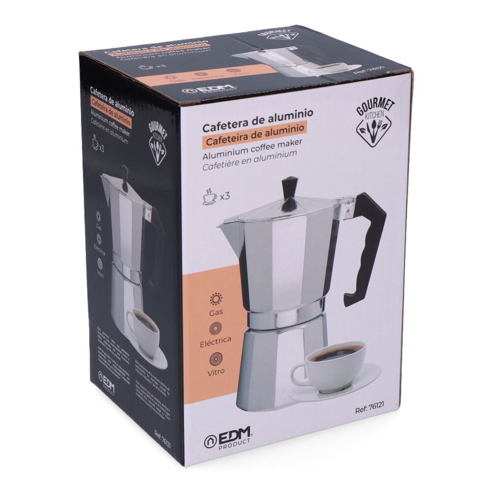 Cafetera de aluminio 3 tazas