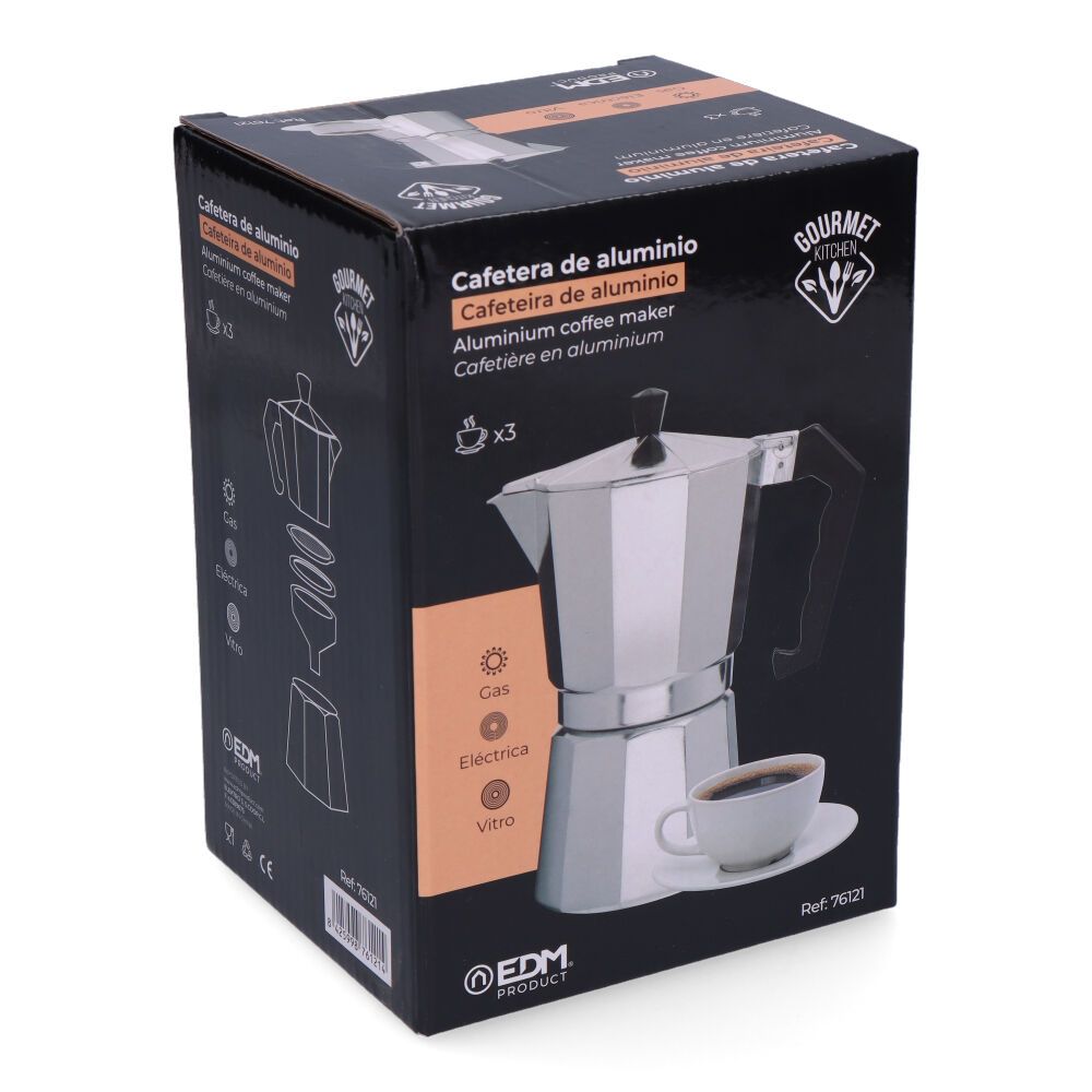 Cafetera de aluminio 3 tazas