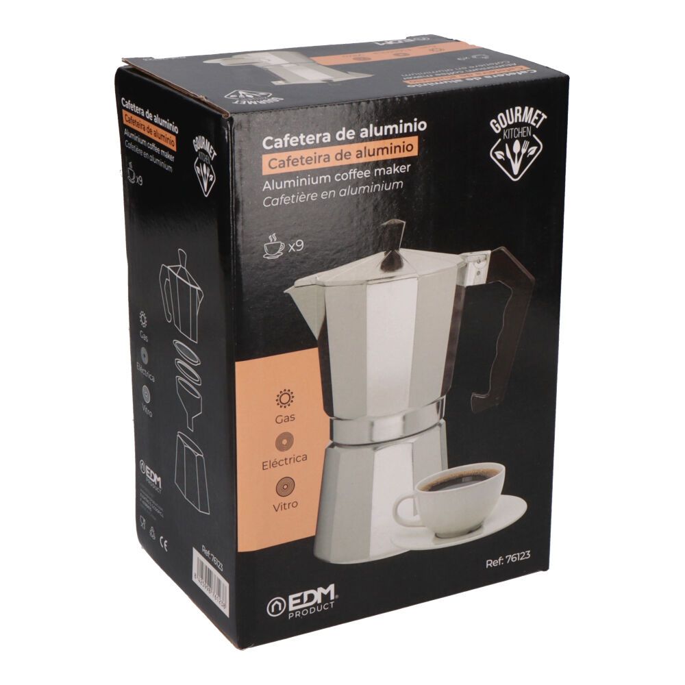 Cafetera de aluminio 9 tazas