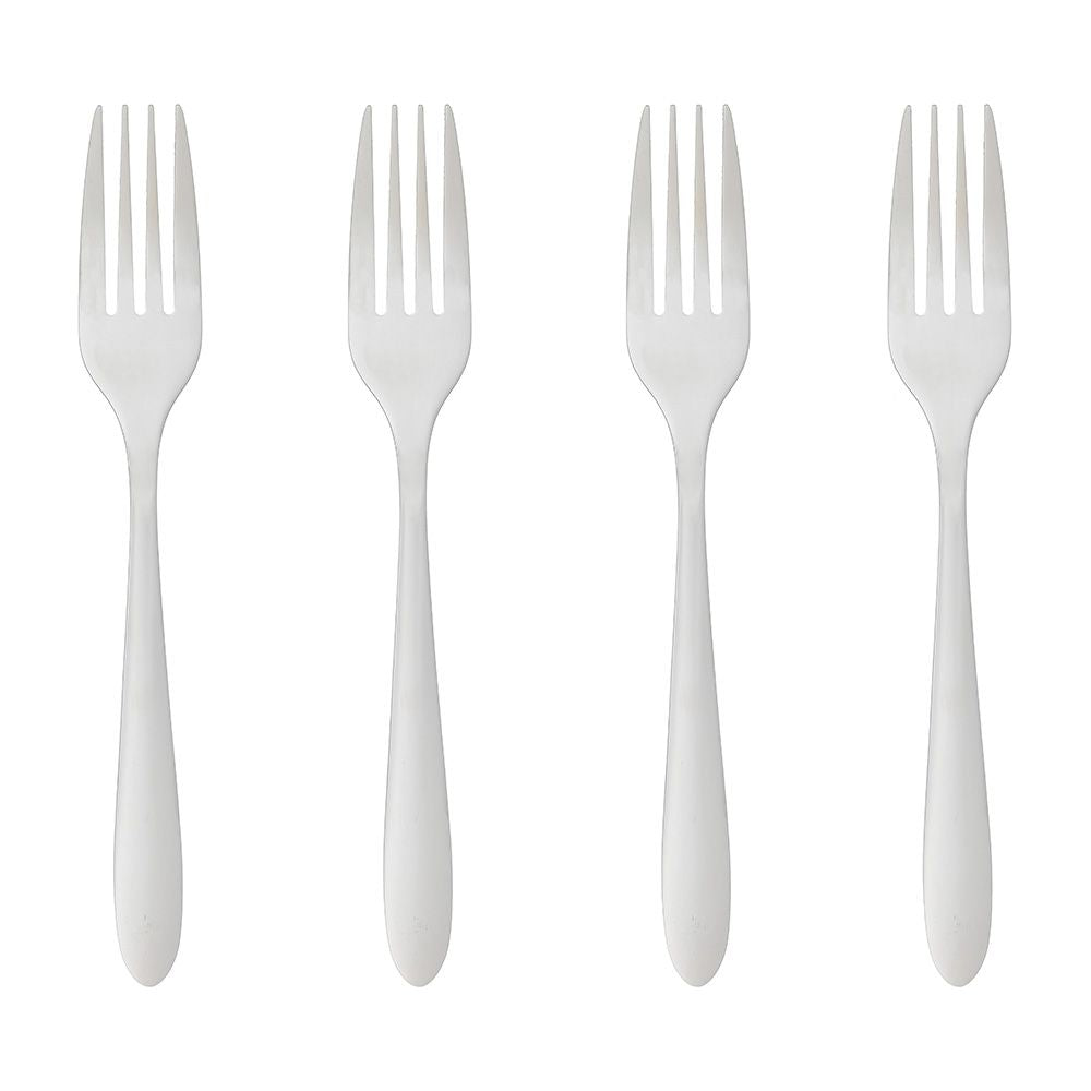 Ult. unidades juego de 4 tenedores acero inox 20cm
