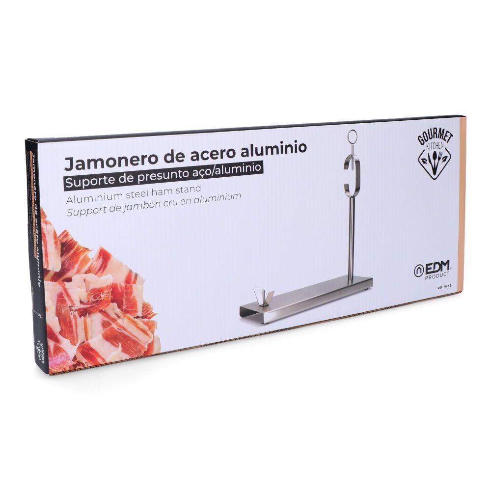 Jamonero metálico 40 x 16,5 x 42 cm