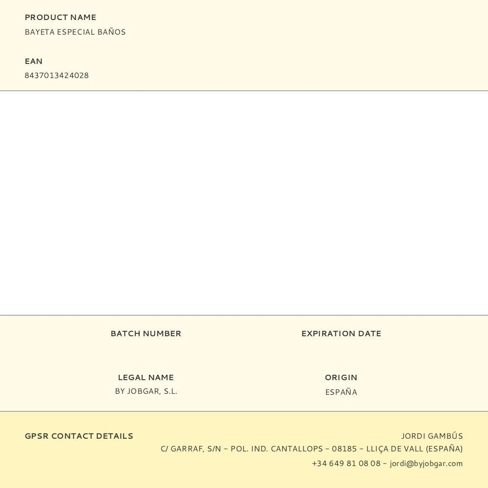 Bayeta especial baños