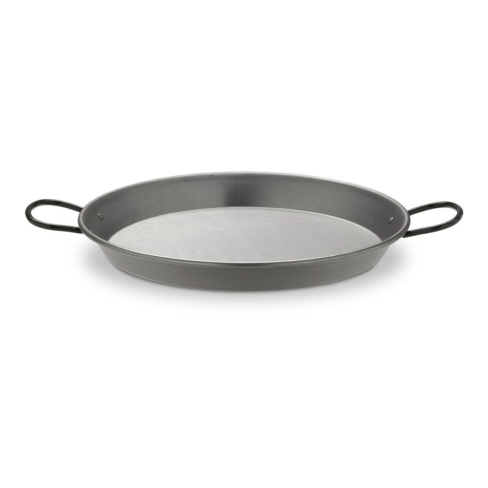 Paellera de acero pulido para induccion y vitroceramica ø30cm (4 personas)