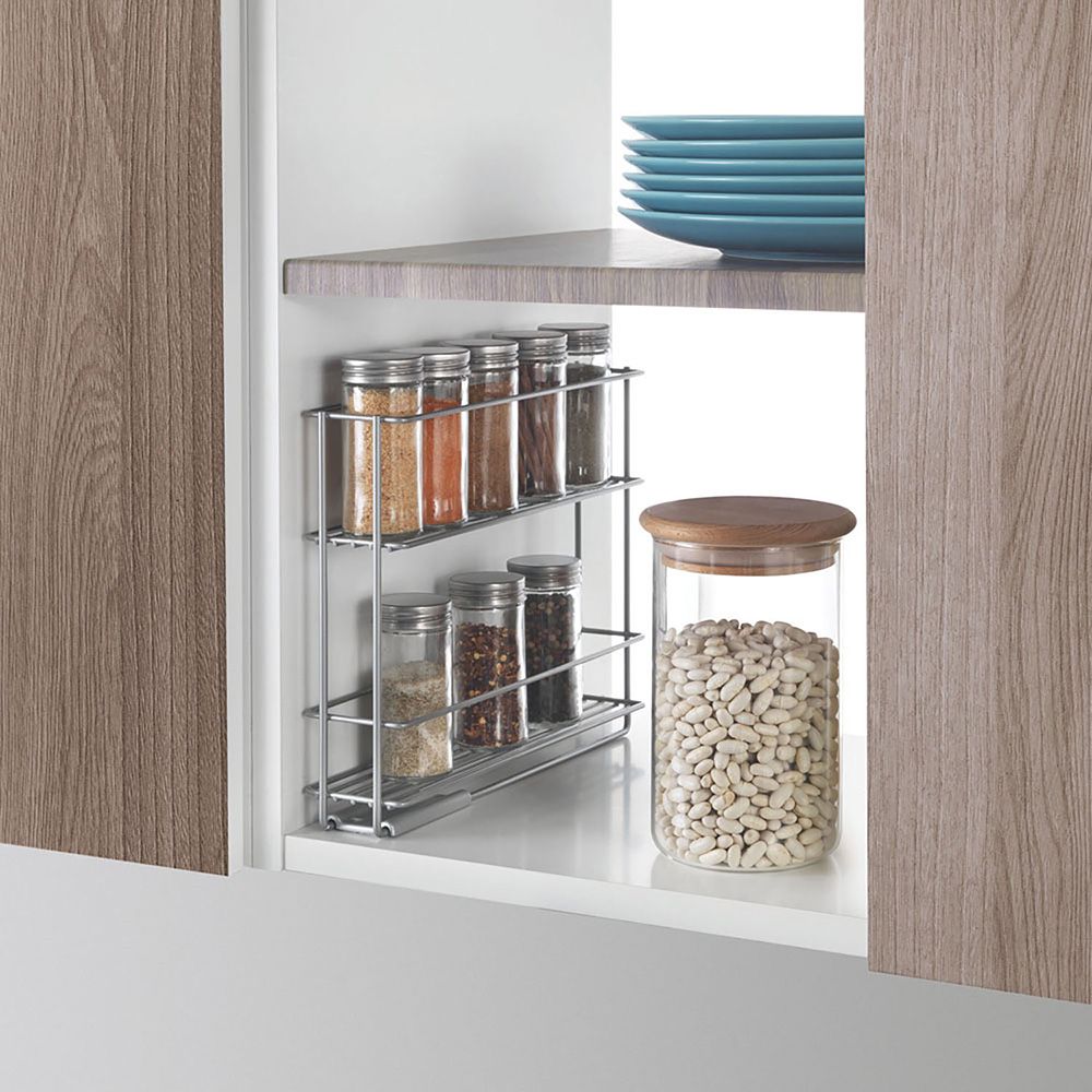 Especiero deslizante 2 estantes in&out 28 x 6 x 22 cm