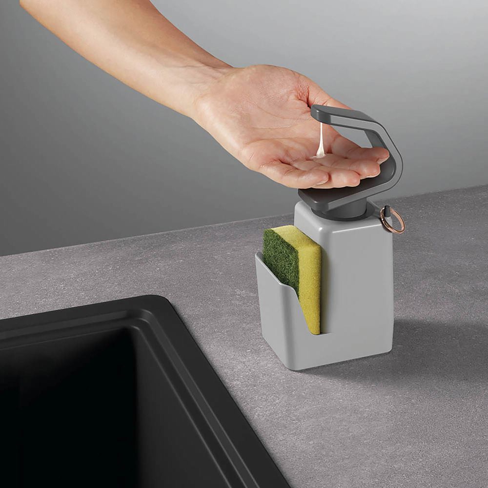 Dispensador soap-tex con estropajero 11 x 8 x 22 cm