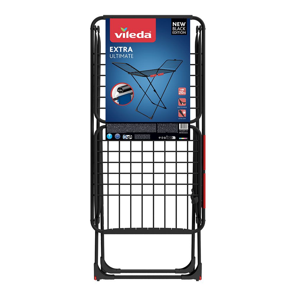 Tendedero extra ultimate negro mate, tendido 20 m