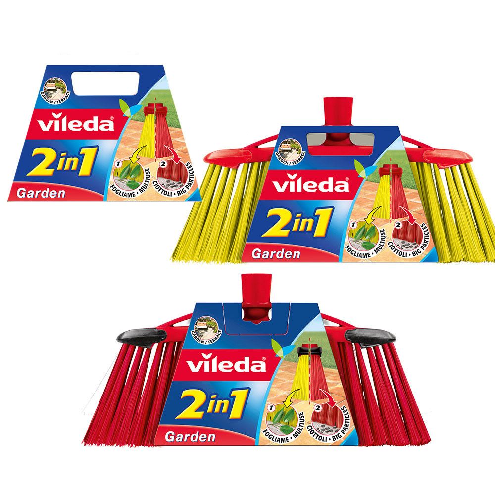 Cepillo escoba para exteriores garden 2 en 1