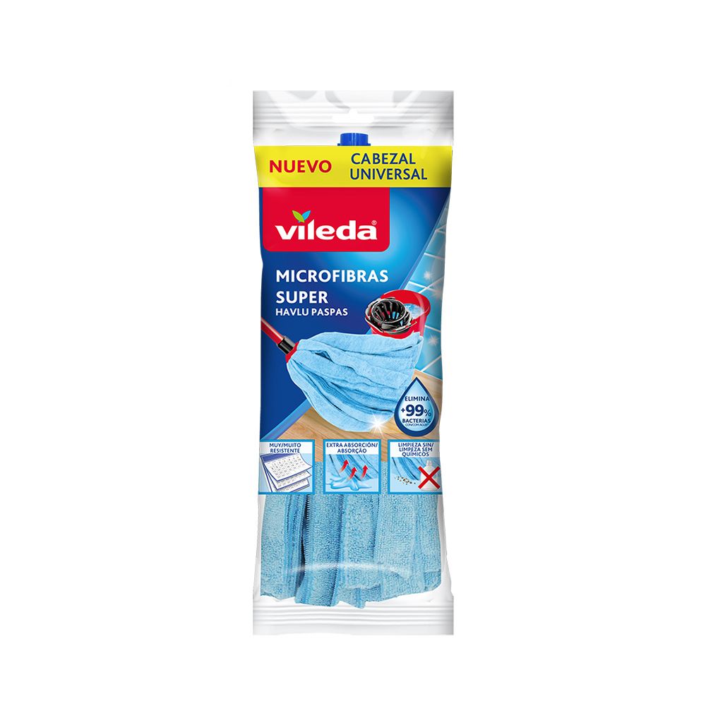 Fregona microfibra tiras super