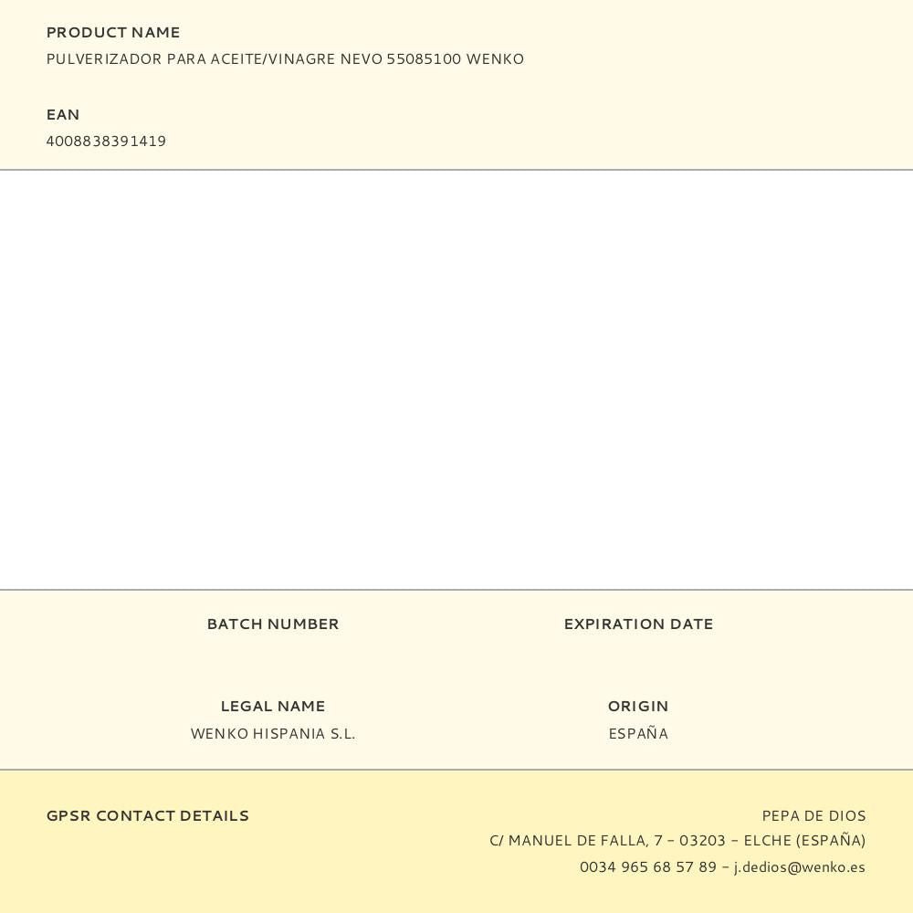 Pulverizador de aceite 100 ml