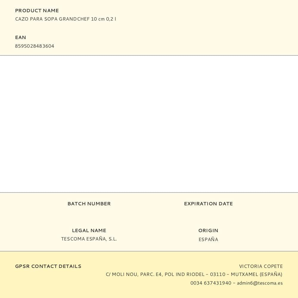 Cazo para sopa grandchef 10 cm 0,2 l