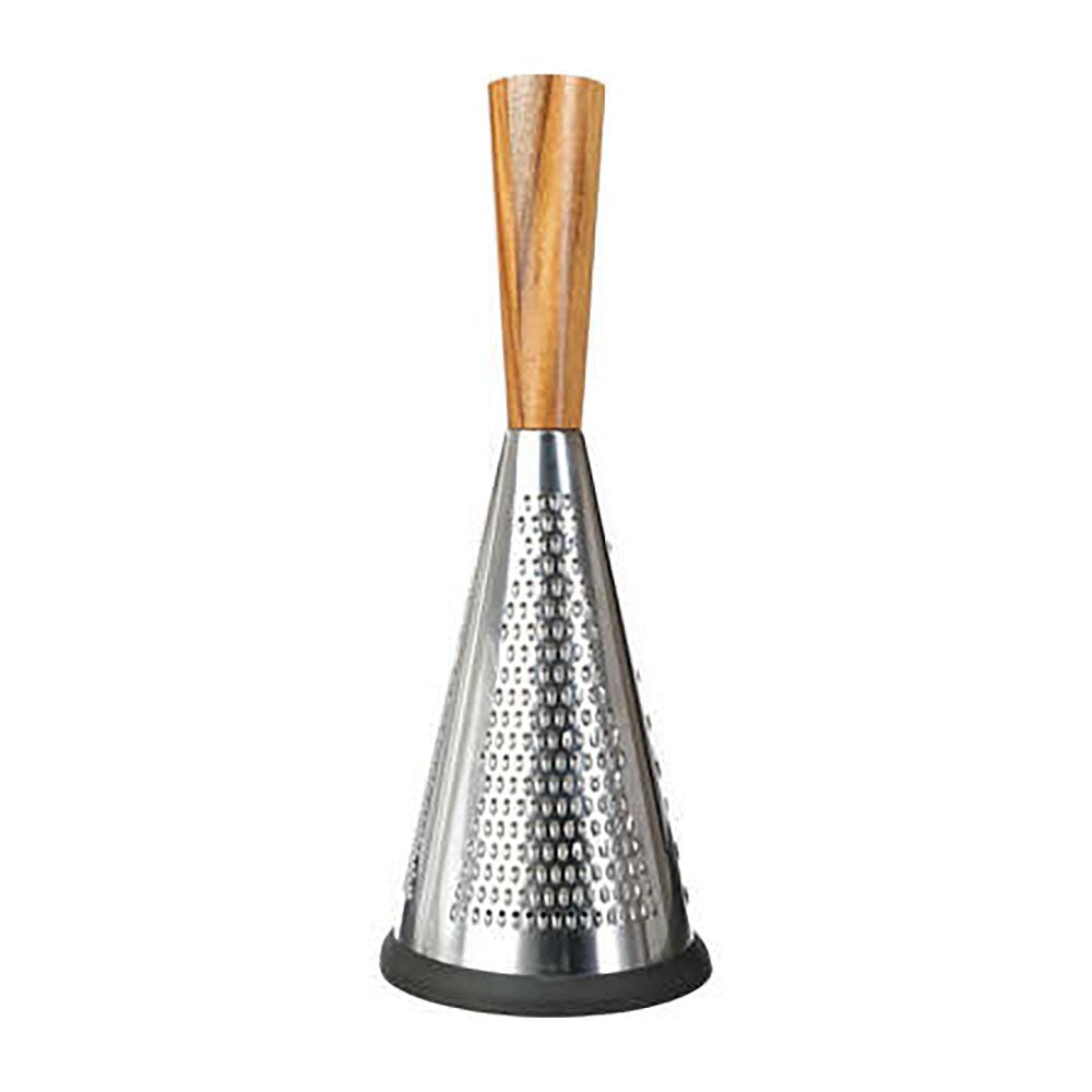Rallador acero inoxidable / acacia ø11,5 x 25,5 cm
