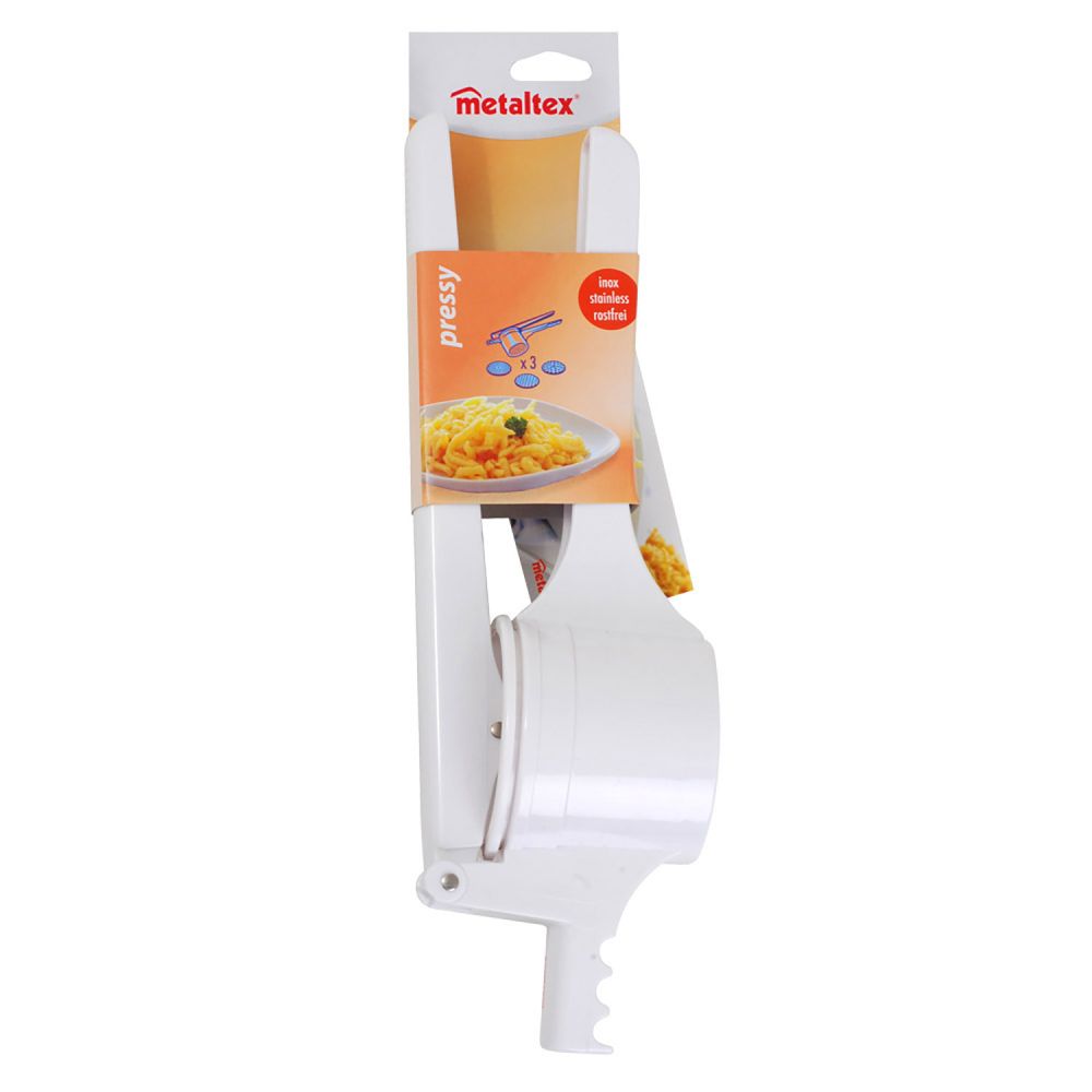 Prensapatatas con 3 discos inoxidables 36 cm