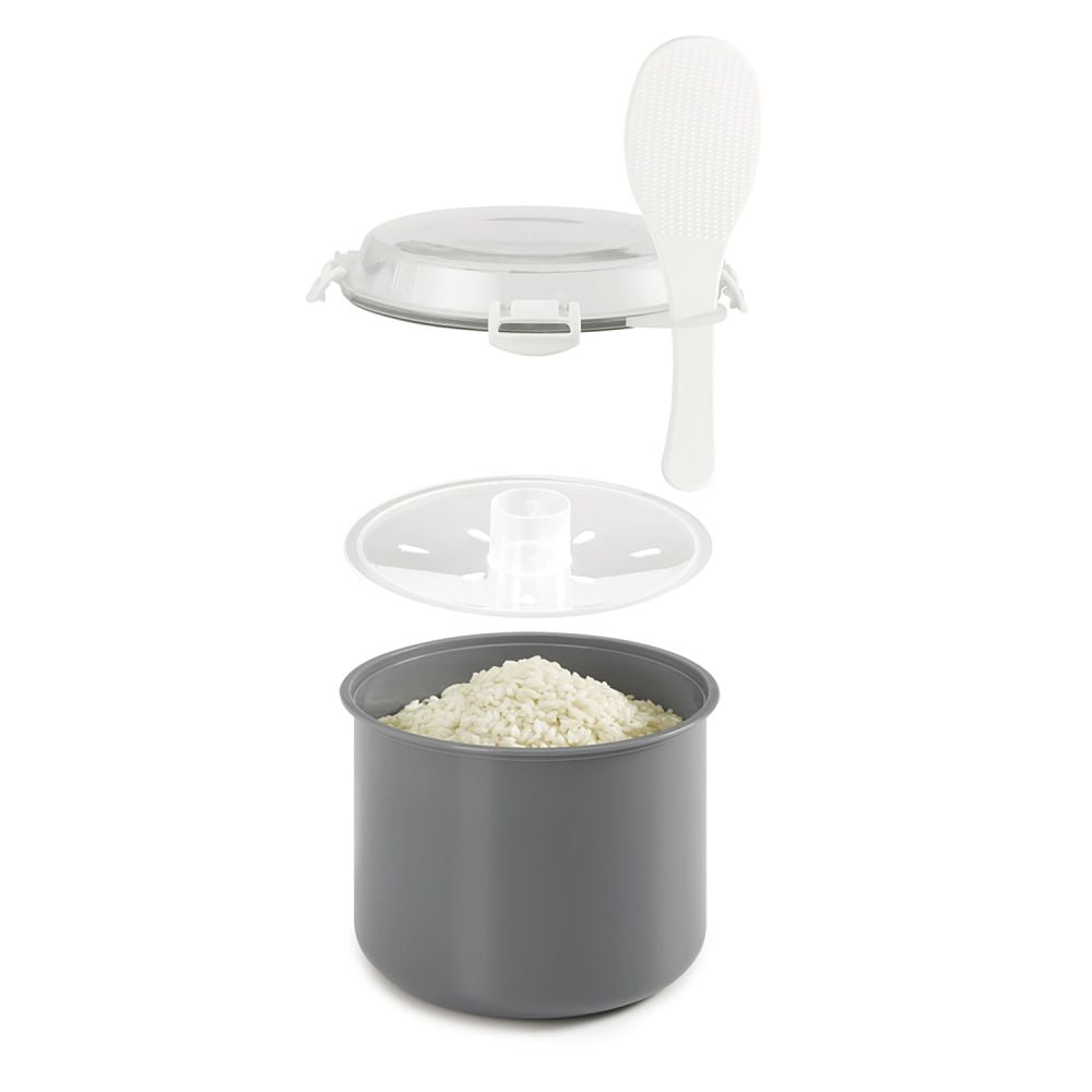 Cocedor de arroz y cereales para microondas