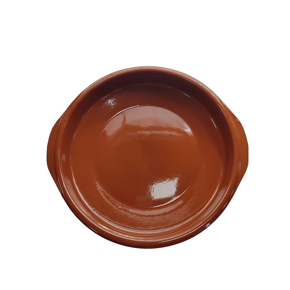 Cazuela clasica de barro con asas ø32 cm