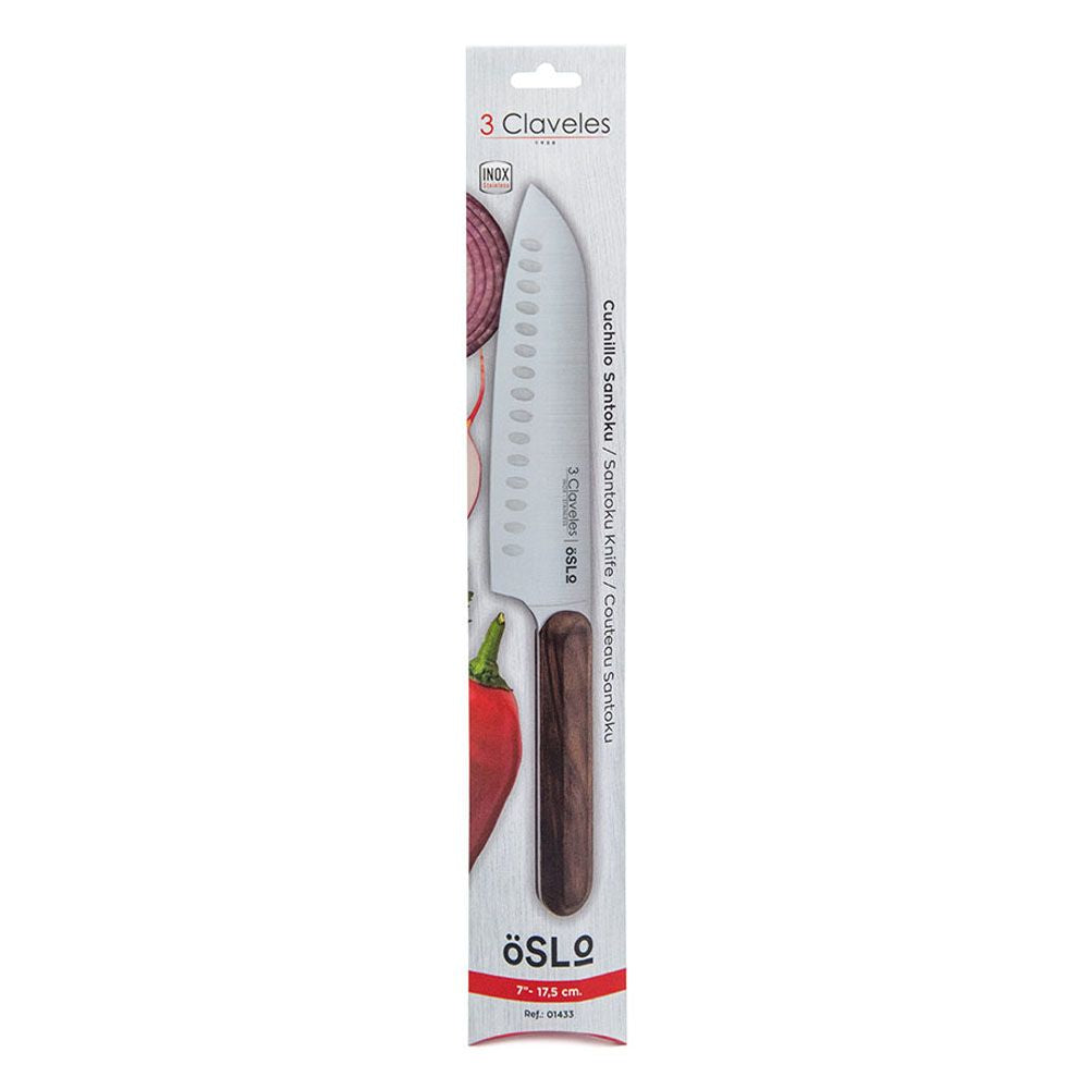 Cuchillo santoku oslo 17,5 cm