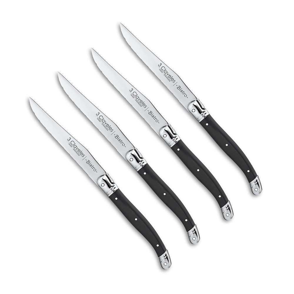Cuchillos chuleteros bistro 11,5 cm 4 uds