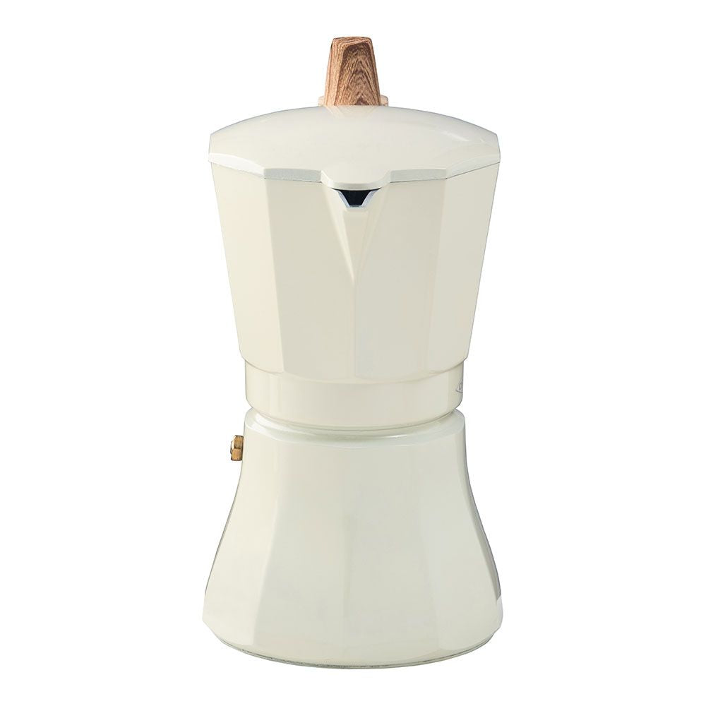 Cafetera petra crema de aluminio de 9 tazas