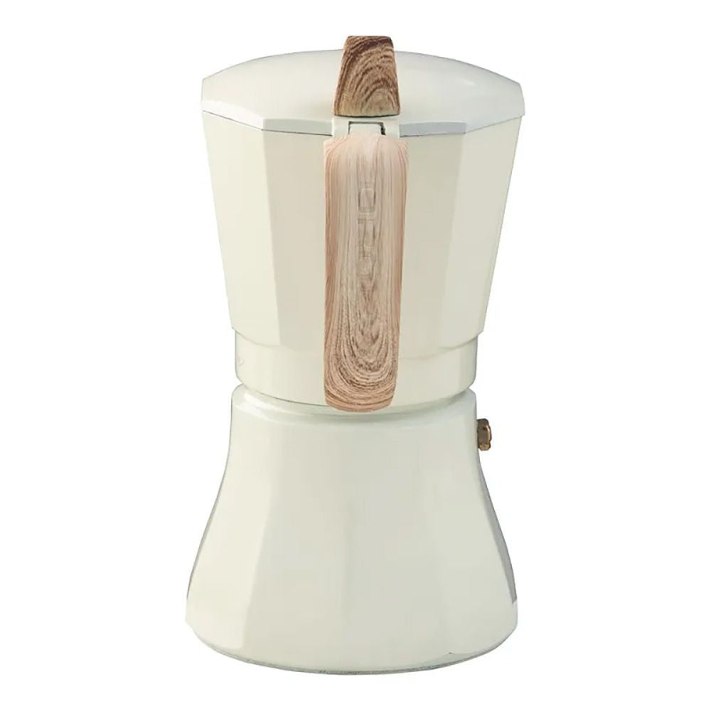 Cafetera petra crema de aluminio de 9 tazas