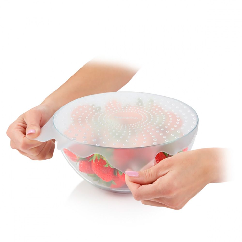 Tapas flexibles de silicona 4food ø17 y 23 cm 2 uds