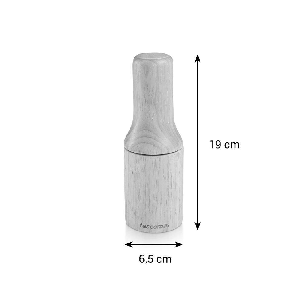 Mortero con maza de madera ø6 cm